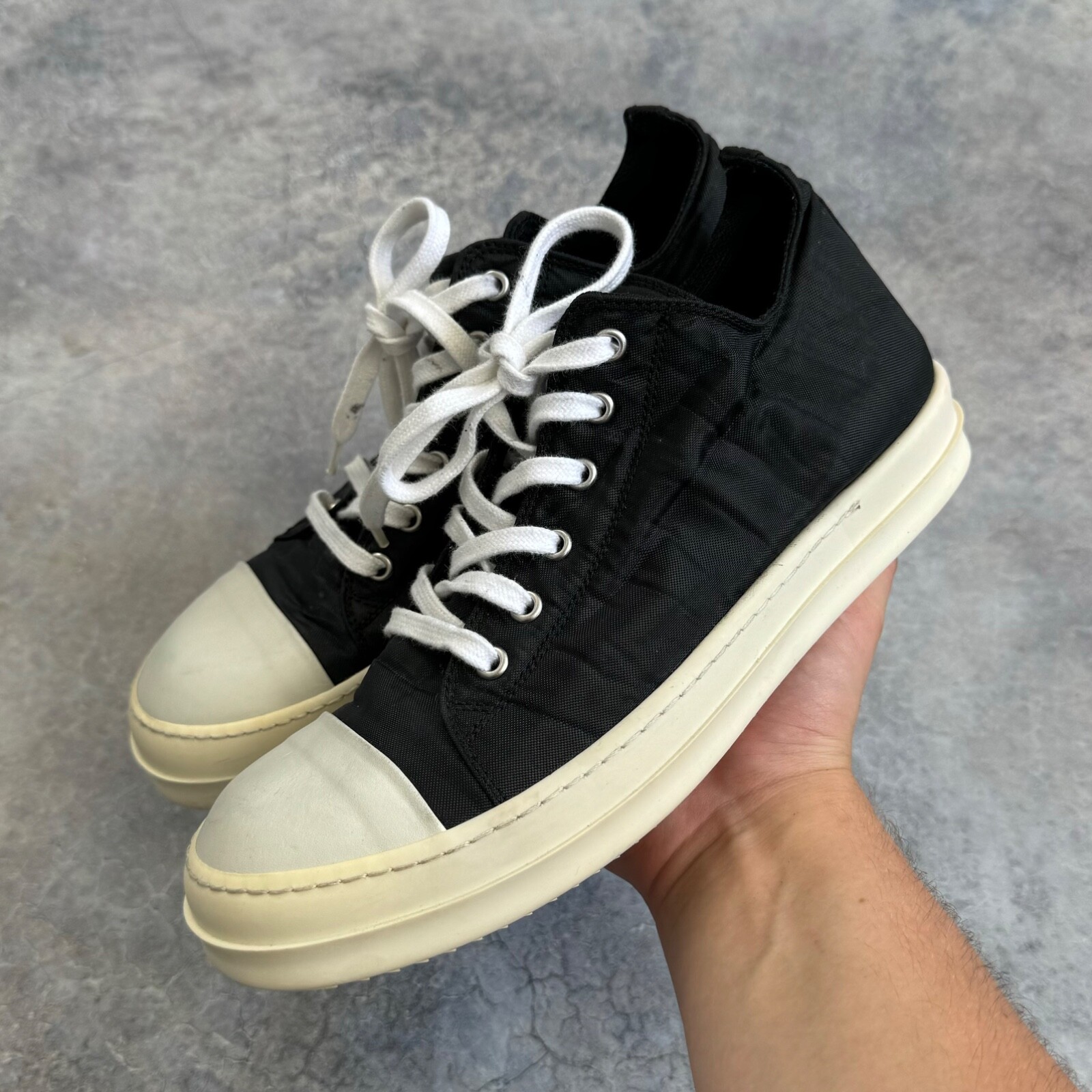 LOTTO SCARPE DA GINNASTICA TOP RICK OWENS DRKSHDW RAMONES 8US 41EU