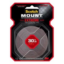 3M Scotch Mount 125 in. L X 1 in. W Double-Sided Mounting Tape