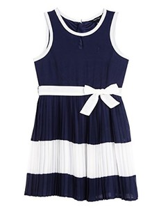 Nautica Childrens Apparel Toddler Girls Sleeveless Pique Dress W//