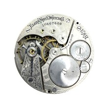 Antique Elgin Pocket Watch Movement Grade:290 Model6 16s 7j White PARTS/REPAIR