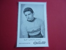 PHOTO COUREUR CYCLISTE/  GUY LINTILHAC  SUR BICYCLETTE DILECTA