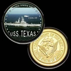 U.S. United States Navy | USS Texas CGN-39 | Military Gold Plated Challenge Coin