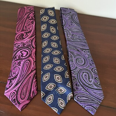 Countess Mara Vintage Mens Ties - GORGEOUS!!!  Perfect Condition -Set Of 3