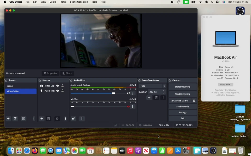 Capture VHS VCR & Hi8 Camcorder Video Tapes to MacOS Sequoia on Intel/M Macs - Image 3 of 4
