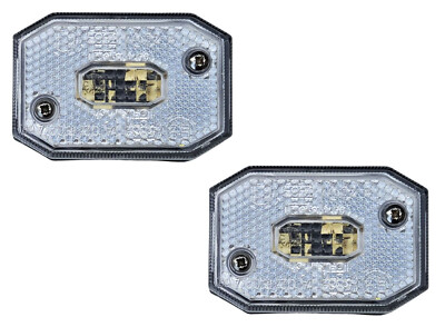 2x Aspöck Flexipoint 1 Positionsleuchte weiss 21-6512-007 - inkl. Leuchtmittel