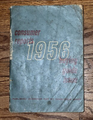 #ad #ad Consumer Reports 1956 Buying Guide Issue $5.99
