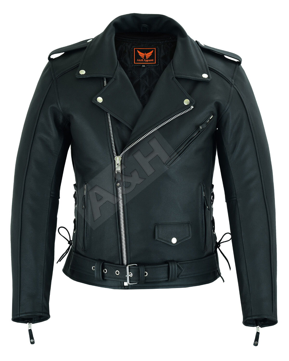 Mens Leather Motorcycle Top-Grain 