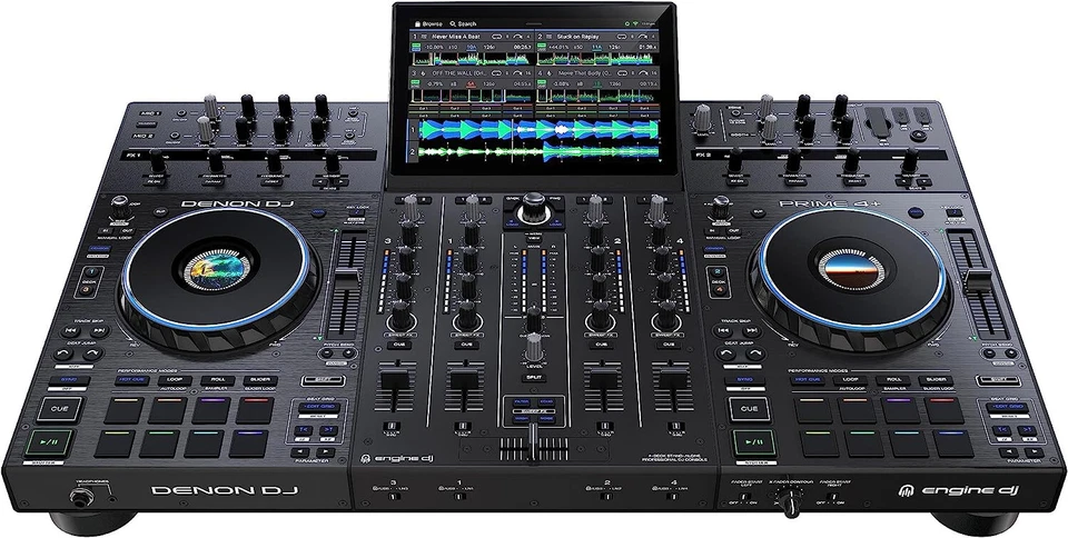Denon DJ PRIME 4+ 4-Deck DJ Controller WI-FI MUSIC STREAMING With Amazon Music - Image 2 of 4
