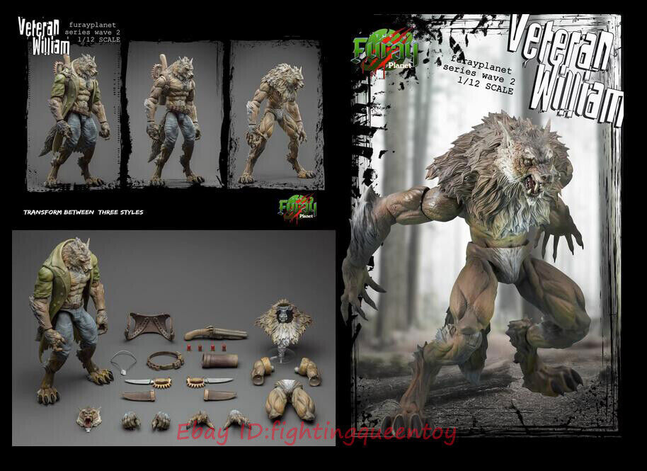 Maestro Union 1/12 Veteran William Werewolf 6'' Action Figure