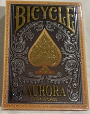 Aurora Deck Bicycle Playing Cards Poker Size Collectible Custom Limited Sealed
