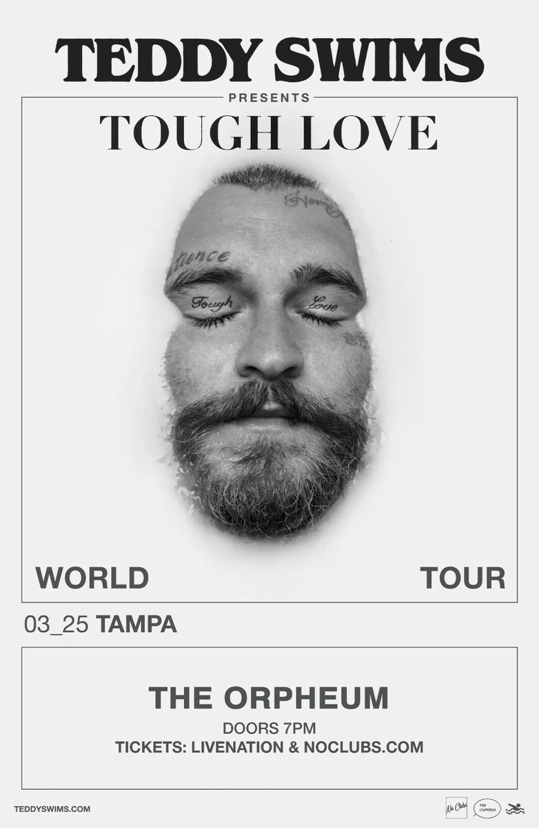 Teddy Swims 11x17 Concert Poster 3.25.22 | eBay