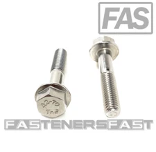 (10) M8 x 1.25 x 40 Stainless Steel DIN6921 A2 Hex Flange Bolts M8x40mm Flange