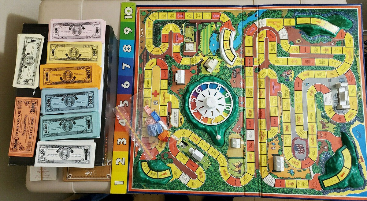 Vintage 1970's Milton Bradley Game of Life Board Game Family Game