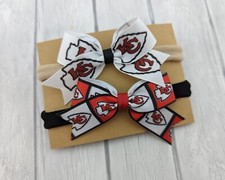 Chiefs Baby Headbands Football Baby Bows and Headband Baby Shower Gift Chiefs