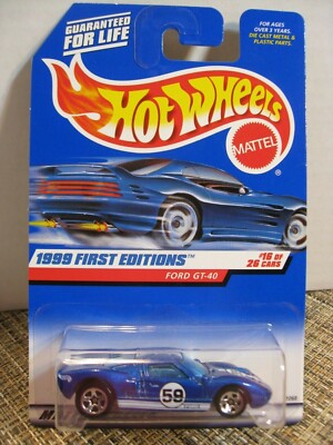 Hot Wheels 1999 First Editions Car #16 of 26 cars - Ford GT-40