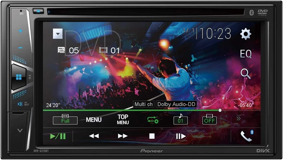 PIONEER AVH-G225BT CAR STEREO 2-DIN DOUBLE DIN 6.2" TV CD USB DVD BLUETOOTH NEW - Image 4 of 4