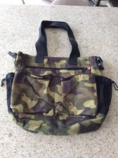 SkipaHop Spark Camo Camouflage Diaper Bag Tote Zip Slip Bottle Pockets