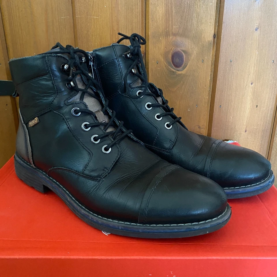 Pikolinos York Botas de Cuero Negro con Cremallera M2M-8170 - Para Hombre UK 7 / EU 41 - Imagen 3 de 4