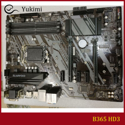 FOR GIGABYTE B365 HD3 LGA1151DDR4*4 64GB HDMI VGA DVI-D ATX Motherboard Test OK