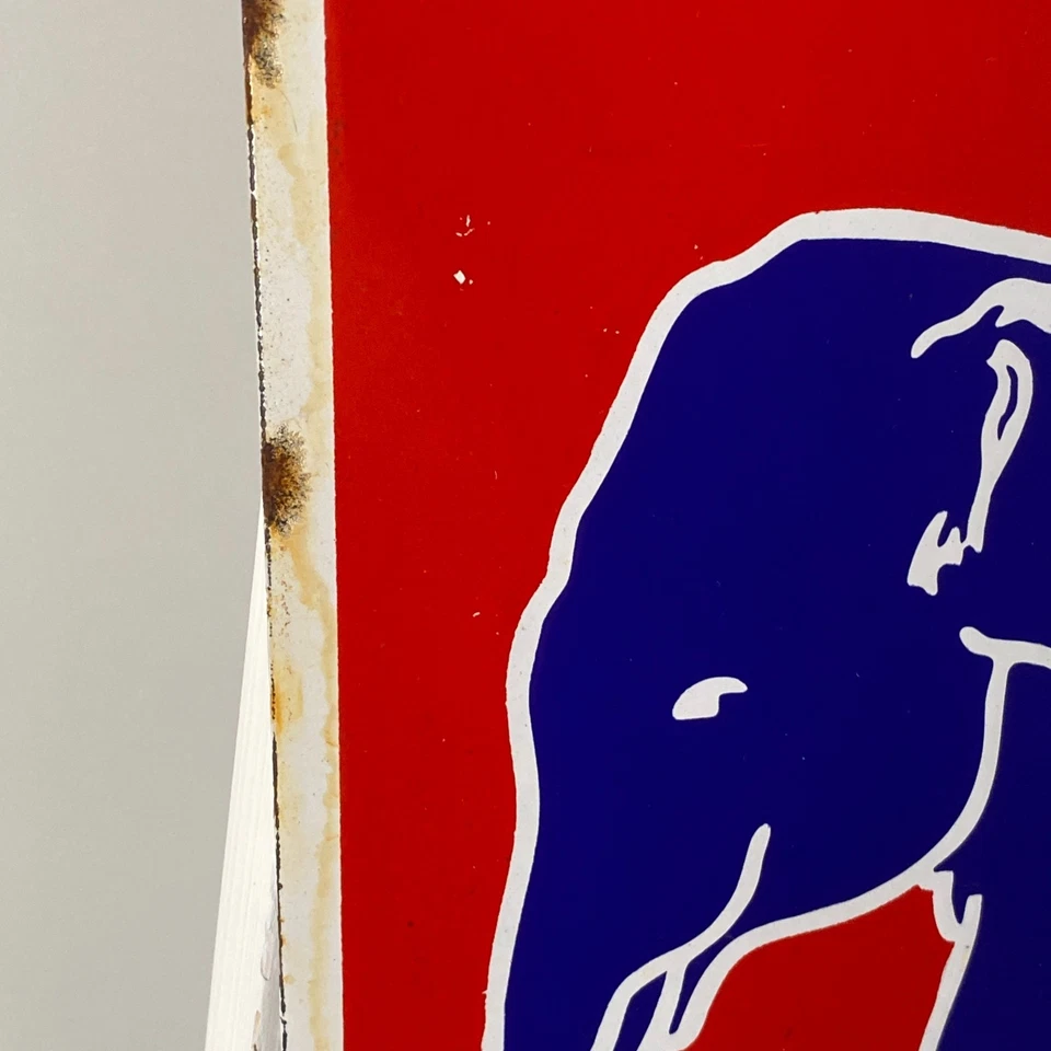 Letrero Esso Esmaltado - 60x30cm (23.6x11.8") - Bonito Gasóleo Decoración Publicitaria Vintage Foto 4 de 4