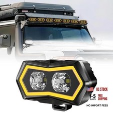 Led Pod Lights 4 Inch with Dual-Color DRL for Offroad ATV UTV 1PCS  1 Pack