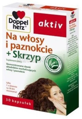DOPPELHERZ AKTIV per capelli e unghie + equiseto 30 capsule.