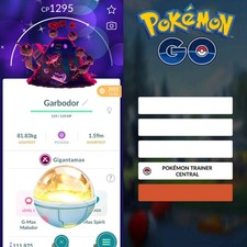 Pok mon PTCs Go  Shiny Gigantamax Garbodor   Mini or Trade