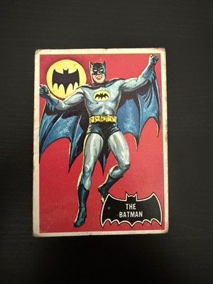 1966 Topps The Batman RC #1 Batman Collectible Card Raw Rare Vintage Card