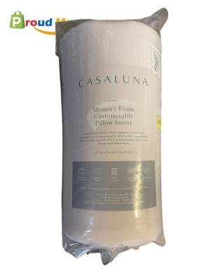 Standard/Queen Down Firm Bed Pillow White - Casaluna