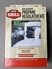 Expert Grill Replacement Propane Regulator Kit With 23” Hose with Brass Fittings