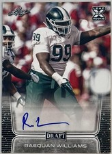 2020 Leaf Draft - Autographs Raequan Williams #BA-RW1 (AU, RC) Rookie Auto