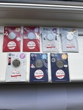 Royal Mint 2019 Alphabet A-Z 10p Uncirculated Letters G,H,L,O,P,R,W