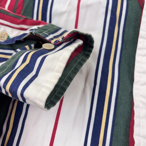 Camicia Tommy Hilfiger vintage uomo media con bottoni anni 90 righe colorblock western - Foto 7 di 14