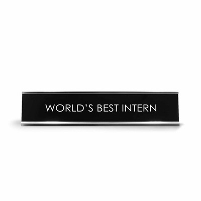 Signs ByLITA WORLD'S BEST INTERN Novelty Desk Sign