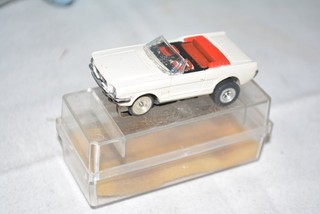 Aurora Model Motoring T Jet HO Slot Car Ford Mustang Convertible w/ Box BCH