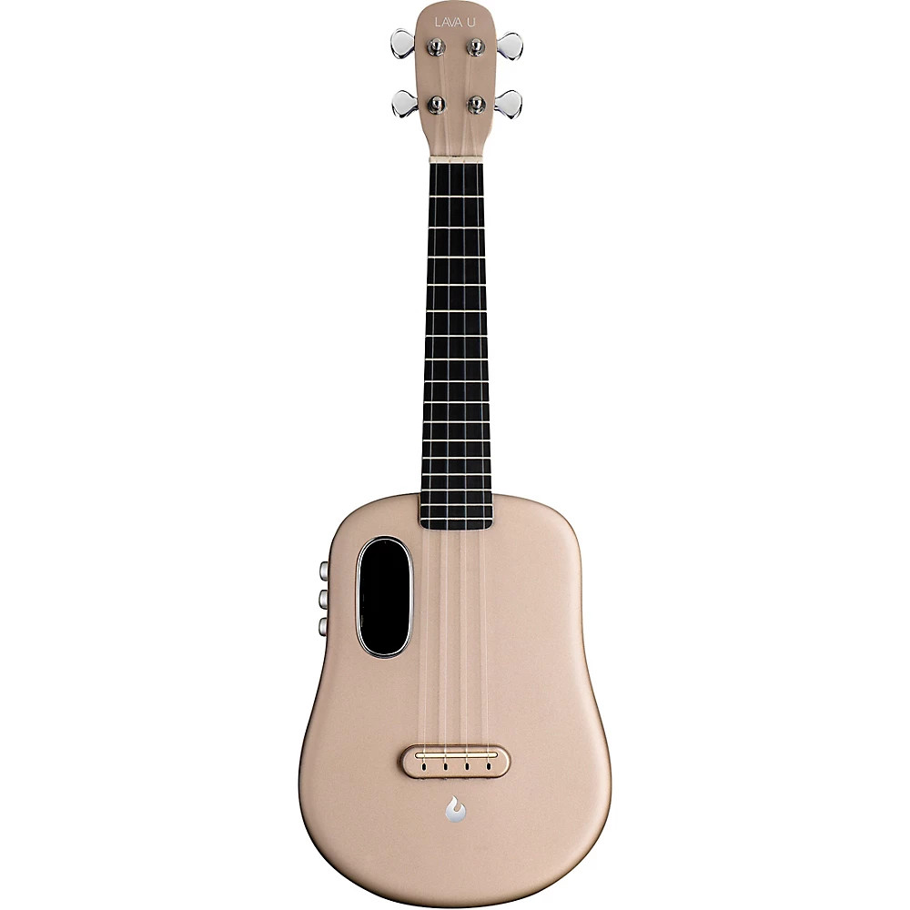 LAVA MUSIC U 23 FreeBoost Acoustic-Electric Ukulele With Space Bag Sparkle Gold 40090₽