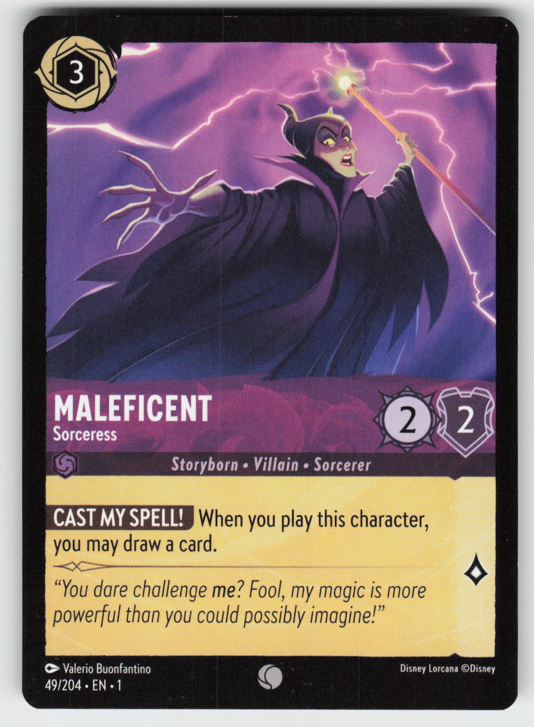 Maleficent - Sorceress Common The First Chapter 49/204 NM