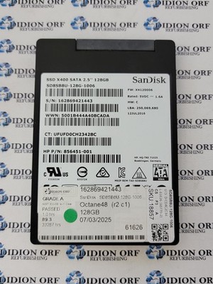 SANDISK X400 128GB 2.5'' SATA SSD SD8SB8U-128G-1006, Grade A, SKU 18857
