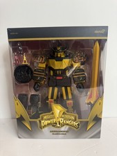 Super 7 Mighty Morphin Power Rangers Ultimates  Megazord Black & Gold Sealed New