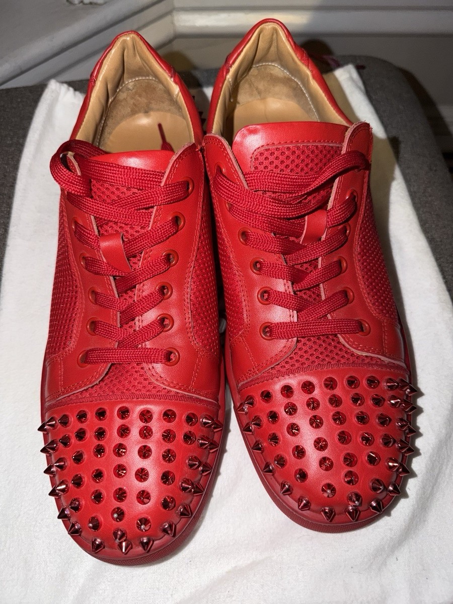 CHRISTIAN LOUBOUTIN Seavaste 2 Orlato Red Bottom Mettalic Spike