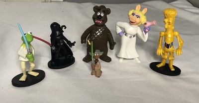 STAR WARS THE MUPPETS マペッツ スターウォーズ Rare 2008 Star Wars The Muppets Collectible Figures Disney Parks