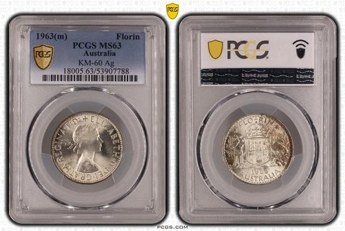1963 Australia Florin — photo from the most recent tracked eBay sale