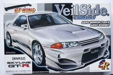 Kit modellino AOSHIMA 1/24 Skyline GT-R BNR32 VeilSide Combat Aero Mirror VerR 75