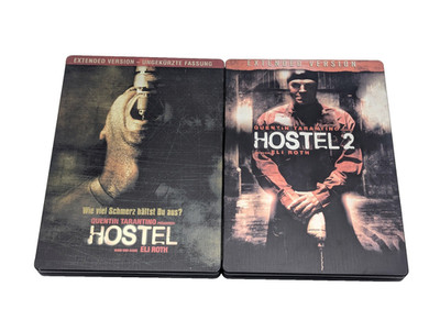 Hostel 1 + 2 Extended Version Steelbook Konvolut Set DVD Eli Roth Uncut  Fsk 18