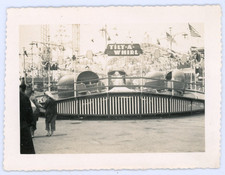 Tilt A Whirl The Pike Amusement Park Long Beach, California Vintage Photo 1950s