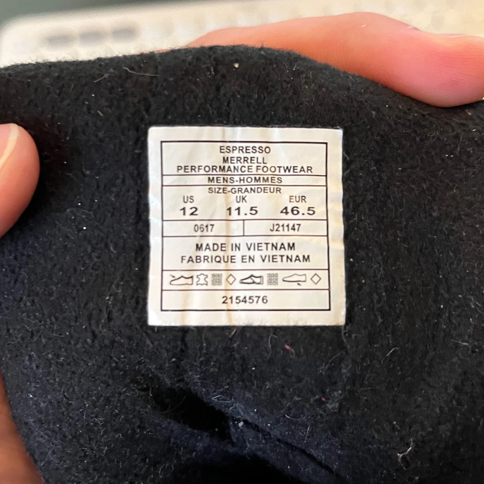 Merrell Moab Polar Impermeable Nieve Senderismo Botas - Para Hombre 12 - Espresso Foto 4 de 4