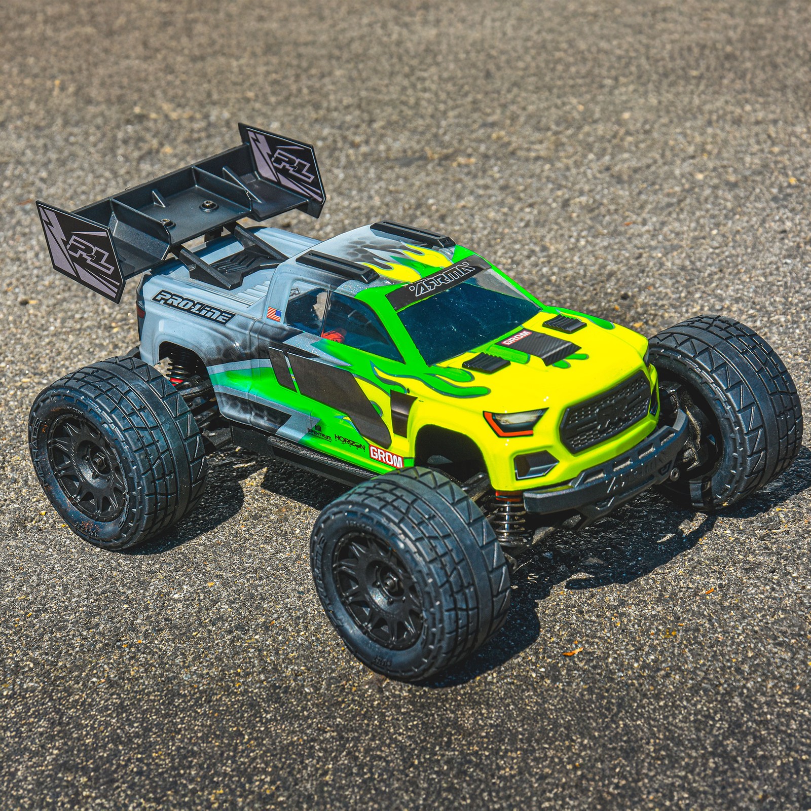 Pro-Line Racing Sector Wing Set and Roof Skids for Arrma Granite GROM Black