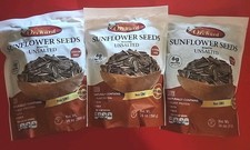 3 PACK PREMIUM ORCHARD SUNFLOWER SEEDS ROASTED UNSALTED 14 OZ EACH 