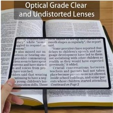 Full Page Large Sheet Magnifier Magnifying Glass Reading Aid Glass Page Magnifyi