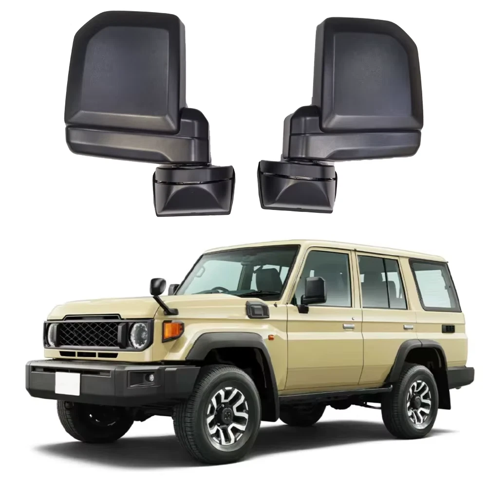BLACK 2 PCS SIDE MIRROR TOYOTA LAND CRUISER FJ70 PICK UP 2024-